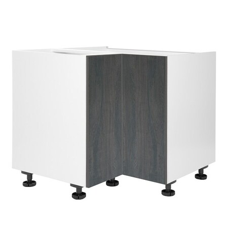 Cambridge Quick Assemble Modern Style, Carbon Marine 36 in. Lazy Susan Base Kitchen Cabinet (36 in. W x 24 in. D x 34.50 in. H) SA-BULZ36-CM
